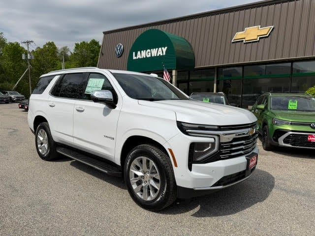 2026 Chevrolet Tahoe Premier in Polar White Tricoat — front three-quarter view